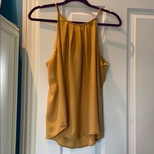 Mustard yellow halter top